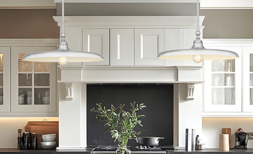 Z-Lite Camden 24" 1-Light Brushed Nickel Steel Pendant Light