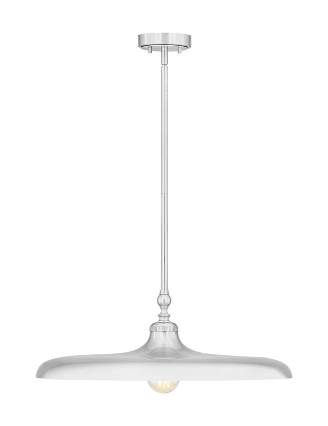 Z-Lite Camden 24" 1-Light Brushed Nickel Steel Pendant Light