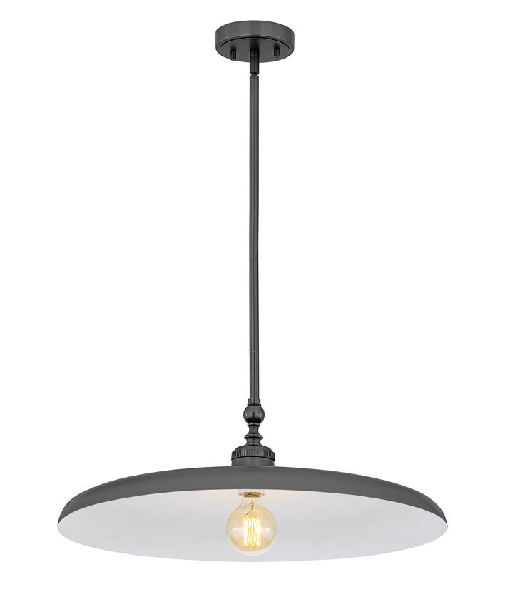 Z-Lite Camden 24" 1-Light Modern Bronze Steel Pendant Light