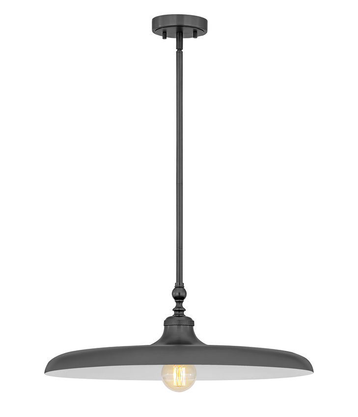 Z-Lite Camden 24" 1-Light Modern Bronze Steel Pendant Light