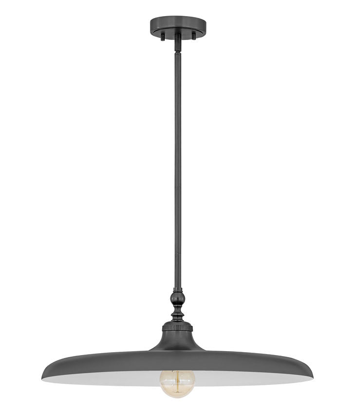 Z-Lite Camden 24" 1-Light Modern Bronze Steel Pendant Light