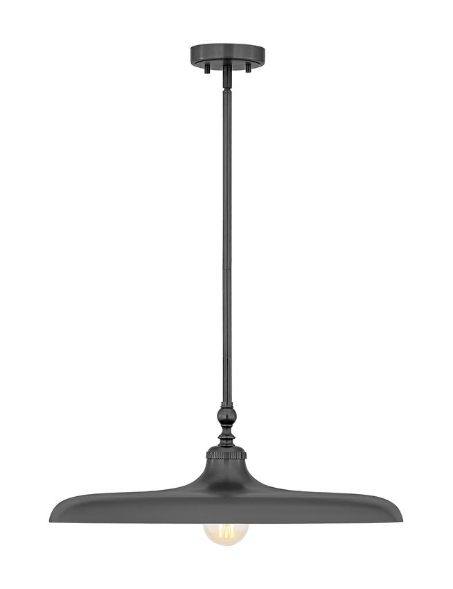 Z-Lite Camden 24" 1-Light Modern Bronze Steel Pendant Light