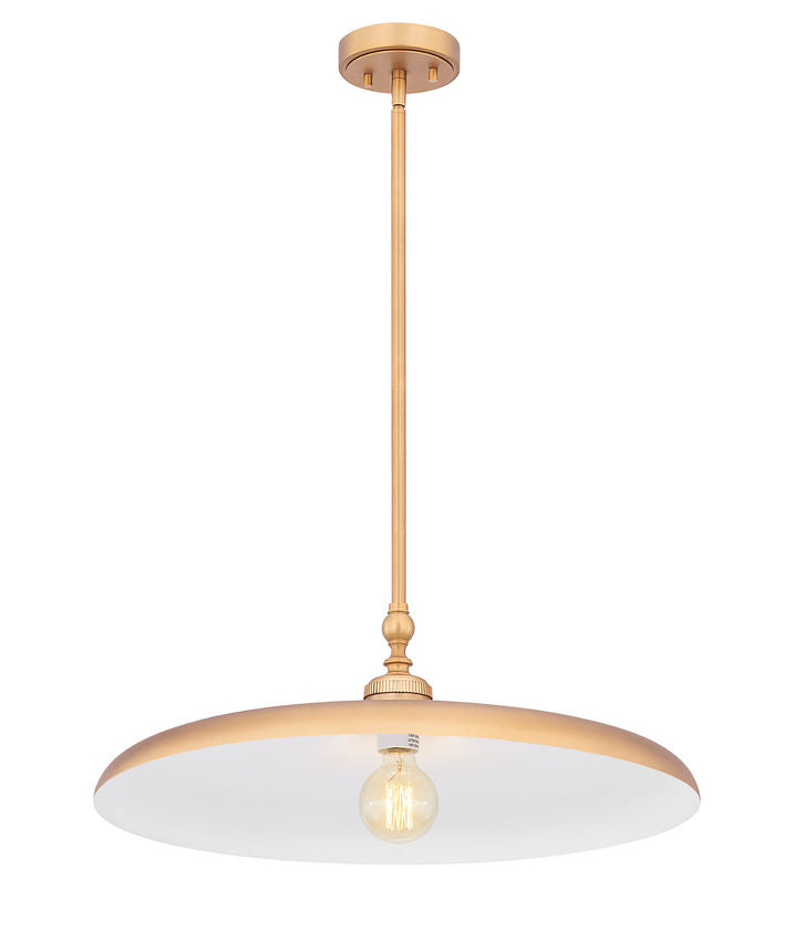 Z-Lite Camden 24" 1-Light Rubbed Brass Steel Pendant Light