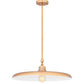 Z-Lite Camden 24" 1-Light Rubbed Brass Steel Pendant Light