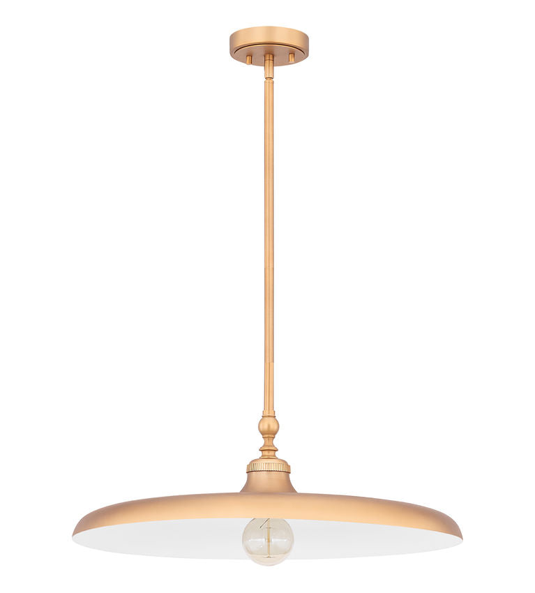 Z-Lite Camden 24" 1-Light Rubbed Brass Steel Pendant Light