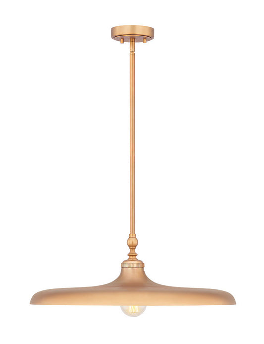Z-Lite Camden 24" 1-Light Rubbed Brass Steel Pendant Light