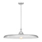 Z-Lite Camden 32" 1-Light Brushed Nickel Steel Pendant Light