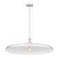 Z-Lite Camden 32" 1-Light Brushed Nickel Steel Pendant Light