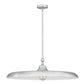 Z-Lite Camden 32" 1-Light Brushed Nickel Steel Pendant Light