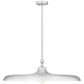Z-Lite Camden 32" 1-Light Brushed Nickel Steel Pendant Light