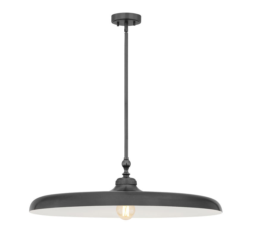 Z-Lite Camden 32" 1-Light Modern Bronze Steel Pendant Light