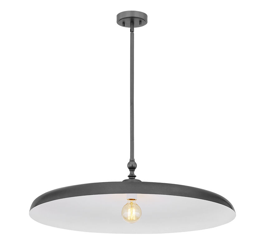 Z-Lite Camden 32" 1-Light Modern Bronze Steel Pendant Light