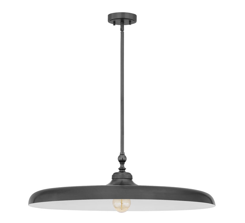 Z-Lite Camden 32" 1-Light Modern Bronze Steel Pendant Light