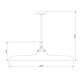Z-Lite Camden 32" 1-Light Modern Bronze Steel Pendant Light
