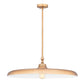 Z-Lite Camden 32" 1-Light Rubbed Brass Steel Pendant Light