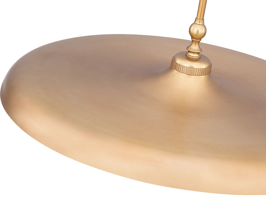 Z-Lite Camden 32" 1-Light Rubbed Brass Steel Pendant Light