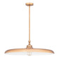 Z-Lite Camden 32" 1-Light Rubbed Brass Steel Pendant Light