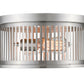 Z-Lite Camellia 13" 2-Light Brushed Nickel Steel Flush Mount Lighting