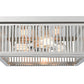 Z-Lite Camellia 15" 3-Light Polished Nickel Steel Flush Mount Lighting