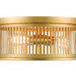 Z-Lite Camellia 16" 3-Light Brass Steel Flush Mount Lighting