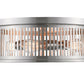 Z-Lite Camellia 20" 4-Light Brushed Nickel Steel Flush Mount Lighting