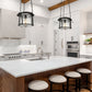 Z-Lite Cape Harbor 13" 1-Light Matte Black Steel and Water Hammered Glass Shade Pendant Light