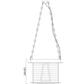 Z-Lite Cape Harbor 13" 1-Light Matte Black Steel and Water Hammered Glass Shade Pendant Light