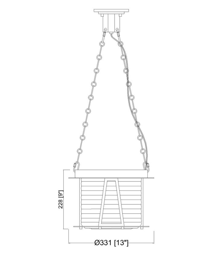 Z-Lite Cape Harbor 13" 1-Light Matte Black Steel and Water Hammered Glass Shade Pendant Light