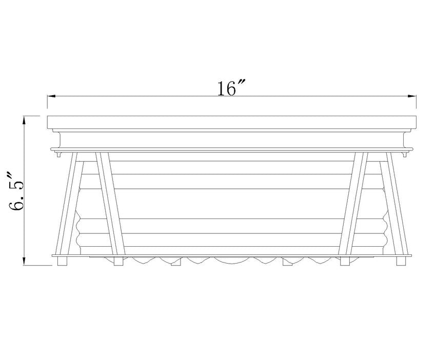 Z-Lite Cape Harbor 16" 3-Light Bronze Flush Mount Lighting With Clear Glass Shade