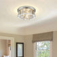 Z-Lite Cape Harbor 16" 3-Light Polished Nickel Flush Mount Lighting With Clear Glass Shade