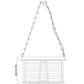Z-Lite Cape Harbor 18" 3-Light Matte Black Steel and Water Hammered Glass Shade Pendant Light