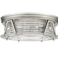 Z-Lite Cape Harbor 20" 4-Light Brushed Nickel Flush Mount Lighting With Clear Glass Shade