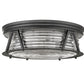 Z-Lite Cape Harbor 20" 4-Light Matte Black Flush Mount Lighting With Clear Glass Shade