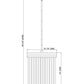 Z-Lite Carnaby 10" 3-Light Matte Black Steel and Clear Ribbed Glass Shade Pendant Light