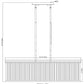 Z-Lite Carnaby 12" 10-Light Modern Gold Steel and Clear Ribbed Glass Shade Linear Chandelier