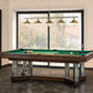 Z-Lite Casa 8" 5-Light Brushed Nickel Island Light With Factory Brass Steel Shade