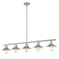 Z-Lite Casa 8" 5-Light Brushed Nickel Steel Island Light