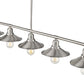 Z-Lite Casa 8" 5-Light Brushed Nickel Steel Island Light