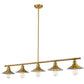 Z-Lite Casa 8" 5-Light Factory Brass Steel Island Light