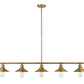 Z-Lite Casa 8" 5-Light Factory Brass Steel Island Light