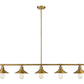 Z-Lite Casa 8" 5-Light Factory Brass Steel Island Light
