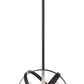 Z-Lite Cavallo 12" 3-Light Hammered Black and Chrome Steel Pendant Light