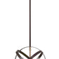 Z-Lite Cavallo 12" 3-Light Hammered Black and Olde Brass Steel Pendant Light