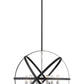 Z-Lite Cavallo 24" 6-Light Hammered Black and Chrome Steel Pendant Light