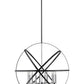Z-Lite Cavallo 36" 10-Light Hammered Black and Chrome Steel Pendant Light
