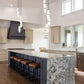 Z-Lite Cayden 12" 5-Light Brushed Nickel and Clear With Etched Opal Glass Shade Chandelier