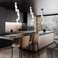 Z-Lite Cayden 12" 5-Light Matte Black and Clear With Etched Opal Glass Shade Chandelier