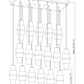 Z-Lite Cayden 18" 17-Light Brushed Nickel and Clear With Etched Opal Glass Shade Linear Chandelier