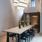 Z-Lite Cayden 18" 17-Light Matte Black and Clear With Etched Opal Glass Shade Linear Chandelier