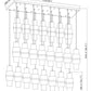 Z-Lite Cayden 18" 23-Light Brushed Nickel and Clear With Etched Opal Glass Shade Linear Chandelier
